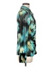 Future Collective Print Teal Long Sleeve Blouse Size M - photo 4