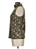 Express 100% Nylon Snake Print Gold Sleeveless Blouse Size L - photo 5