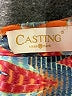 Casting 100% Polyester Orange 3/4 Sleeve Blouse Size Med (2 or M) - photo 7