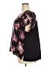 Daniel Rainn 100% Rayon Floral Black Short Sleeve Blouse Size 4X - photo 5
