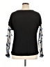 Floral Blooming 100% Polyester Black Long Sleeve Blouse Size XL - photo 2