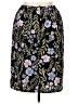AB Studio 100% Polyester Floral Black Casual Skirt Size XL - photo 2