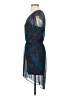Express 100% Polyester Paisley Blue Cocktail Dress Size XS - photo 5