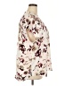 Sejour 100% Polyester Floral Ivory Short Sleeve Blouse Size 20W - photo 4