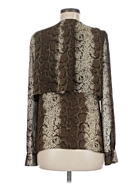 Parker Long Sleeve Silk Top (view 2)