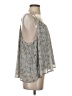 She + Sky 100% Polyester Gray Sleeveless Blouse Size S - photo 4