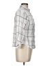 Chico's 100% Rayon Plaid White Long Sleeve Button-Down Shirt Size L - photo 4