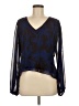 Evereve 100% Polyester Blue Long Sleeve Blouse Size M - photo 1