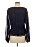 Evereve 100% Polyester Blue Long Sleeve Blouse Size M - photo 2