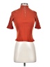 Haute Monde Orange Short Sleeve Turtleneck Size S - photo 1