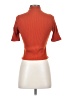 Haute Monde Orange Short Sleeve Turtleneck Size S - photo 2