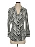Anxiety Silver Long Sleeve Blouse Size S - photo 1