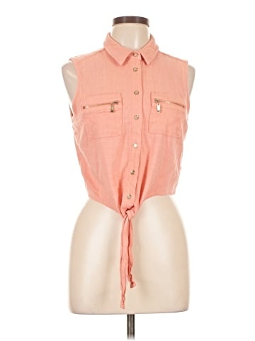 Guess Sleeveless Button-Down Shirt (view 1)