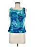John Roberts Teal Sleeveless Blouse Size 6 - photo 1