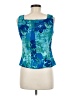 John Roberts Teal Sleeveless Blouse Size 6 - photo 2