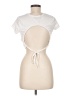 rue21 Ivory Short Sleeve Top Size M - photo 2