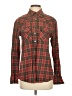 Patterson J. Kincaid Plaid Red Long Sleeve Button-Down Shirt Size XS - photo 1