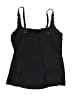 Lands' End Animal Print Black Swimsuit Top Size 8 - photo 2
