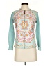 J. McLaughlin Paisley Teal Track Jacket Size XS - photo 1