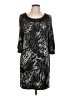 B. Smart Animal Print Gray Casual Dress Size L - photo 1