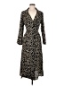 MNG Animal Print Black Casual Dress Size 8 - photo 1