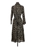 MNG Animal Print Black Casual Dress Size 8 - photo 2