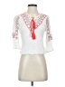 Assorted Brands 100% Rayon White 3/4 Sleeve Blouse Size S - photo 1