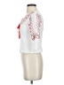 Assorted Brands 100% Rayon White 3/4 Sleeve Blouse Size S - photo 5