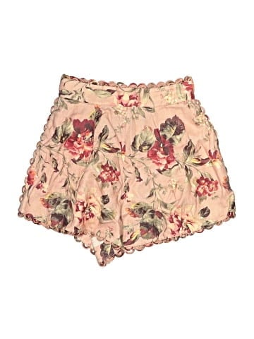 Zimmermann Linen Cassia Scallop Shorts (view 1)