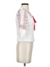 Assorted Brands 100% Rayon White 3/4 Sleeve Blouse Size S - photo 4