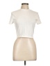Shein Ivory Short Sleeve Turtleneck Size L - photo 1