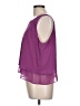 Bisou Bisou 100% Polyester Purple Sleeveless Blouse Size L - photo 5