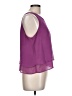 Bisou Bisou 100% Polyester Purple Sleeveless Blouse Size L - photo 4