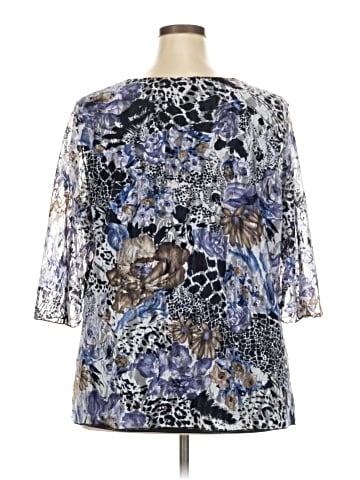Essentials 3/4 Sleeve Blouse (view 2)