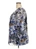 Essentials Blue 3/4 Sleeve Blouse Size 2X - photo 5