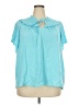 Torrid Blue Short Sleeve Blouse Size 3X Plus (3) - photo 1