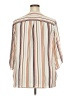 Cure 100% Polyester Stripes Ivory 3/4 Sleeve Blouse Size 2X - photo 2
