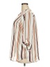 Cure 100% Polyester Stripes Ivory 3/4 Sleeve Blouse Size 2X - photo 5