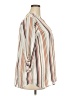 Cure 100% Polyester Stripes Ivory 3/4 Sleeve Blouse Size 2X - photo 4