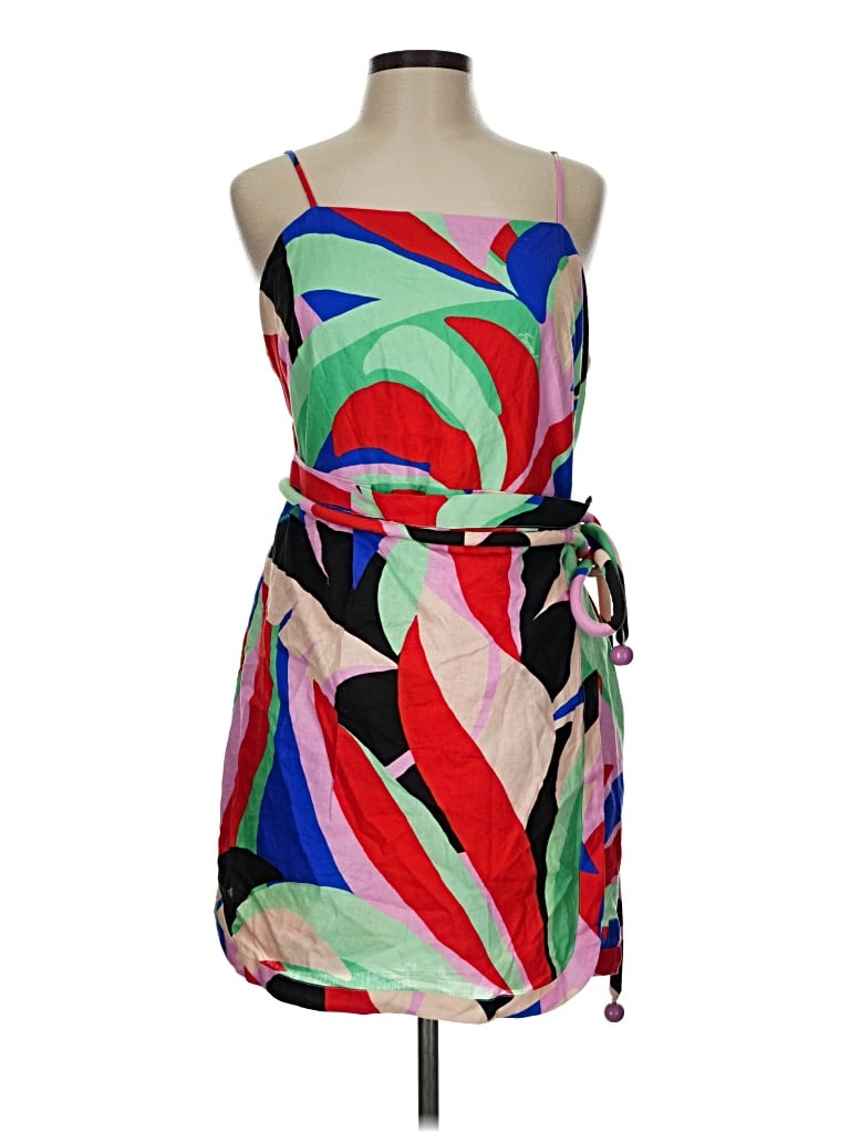 Pre-owned Farm Rio Cocktail Dress In Green