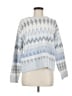 FRYE Chevron-herringbone Blue Pullover Sweater Size M - photo 1