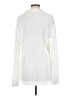 Unbranded 100% Polyester Stripes Ivory Long Sleeve Blouse Size M - photo 2