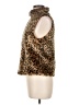 Tiara 100% Polyester Animal Print Brown Faux Fur Vest Size M - photo 5