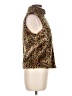 Tiara 100% Polyester Animal Print Brown Faux Fur Vest Size M - photo 4