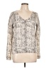 ATM Animal Print Ivory Pullover Sweater Size L - photo 1