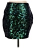 H&M 100% Polyester Green Formal Skirt Size S - photo 2