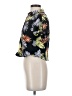 Forever 21 Tropical Black Short Sleeve Blouse Size S - photo 5