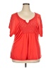 Bongo Red Short Sleeve Top Size 2X - photo 1