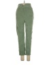 Simplee Solid Green Casual Pants Size S - photo 1