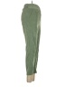 Simplee Solid Green Casual Pants Size S - photo 4